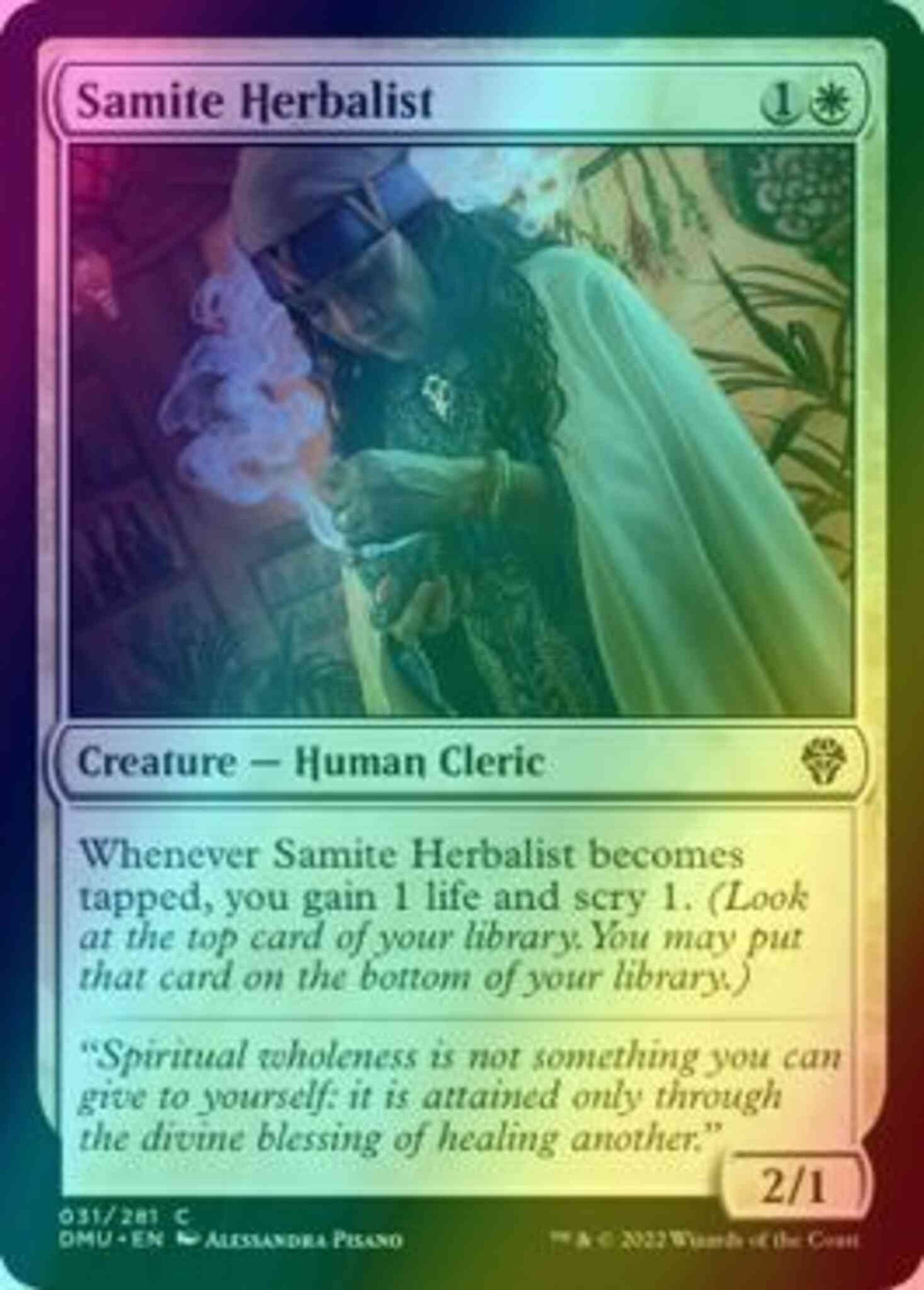 Samite Herbalist [31] [Dominaria United] [Foil]