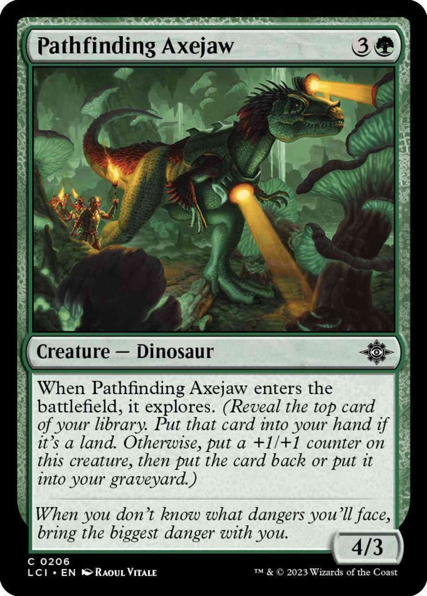 Pathfinding Axejaw [206] [The Lost Caverns of Ixalan] [Non-Foil]