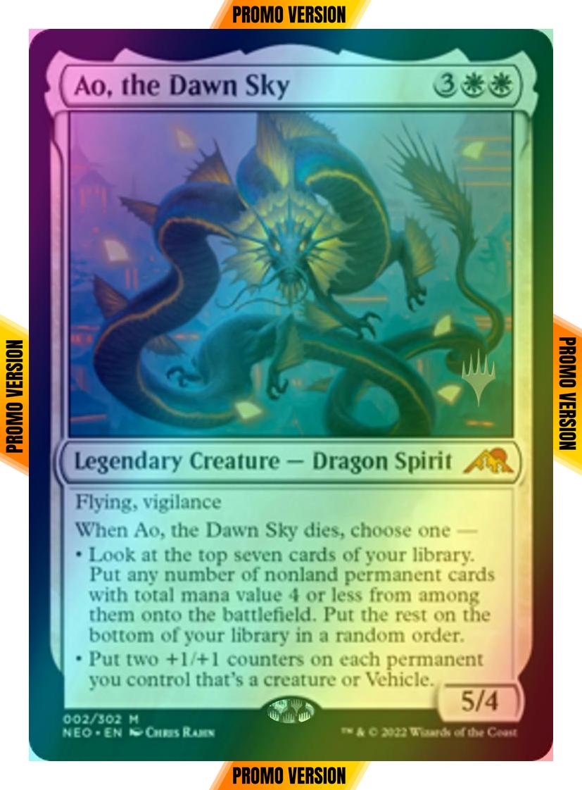 Ao, the Dawn Sky [Promo Pack] [2p] [Kamigawa: Neon Dynasty: Promos] [Foil]