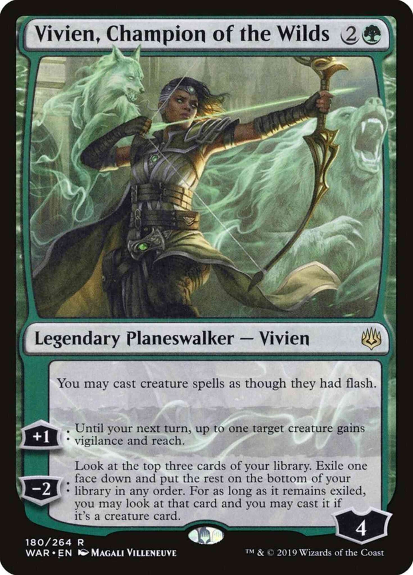 Vivien, Champion of the Wilds [180] [War of the Spark] [Non-Foil]