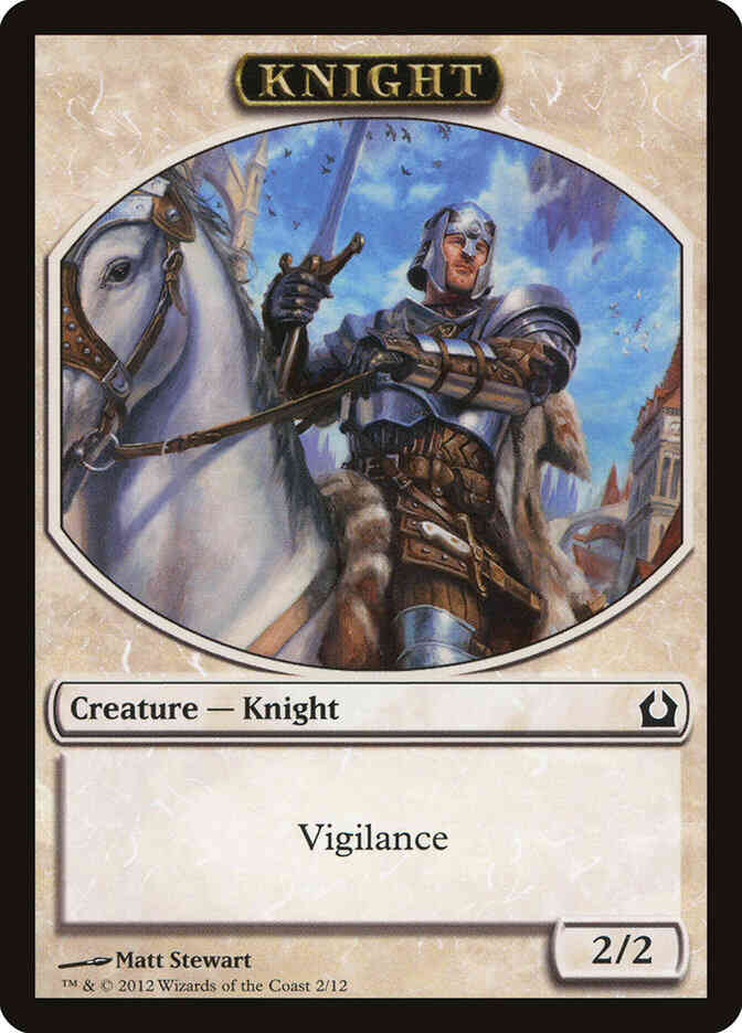 Knight Token [02] [Return to Ravnica Tokens] [Non-Foil]
