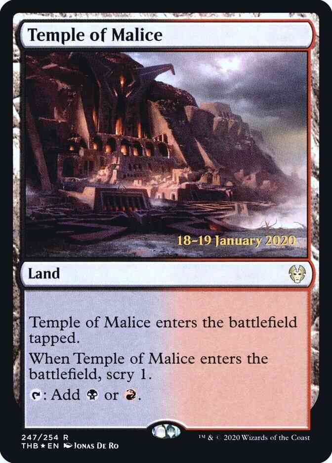 Temple of Malice [247s] [Theros Beyond Death Promos] [Foil]