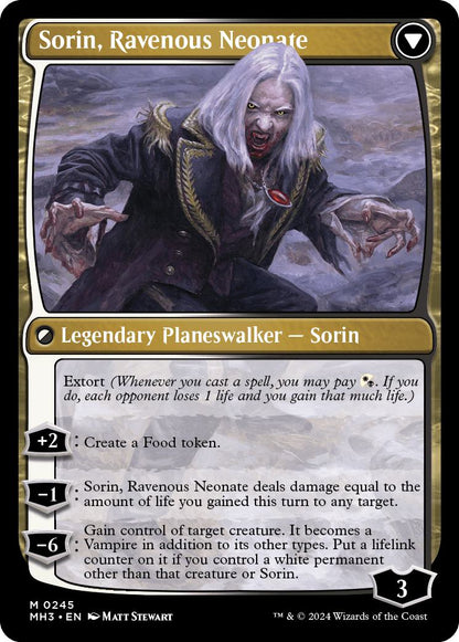 Sorin of House Markov // Sorin, Ravenous Neonate [245] [Modern Horizons 3] [Non-Foil]