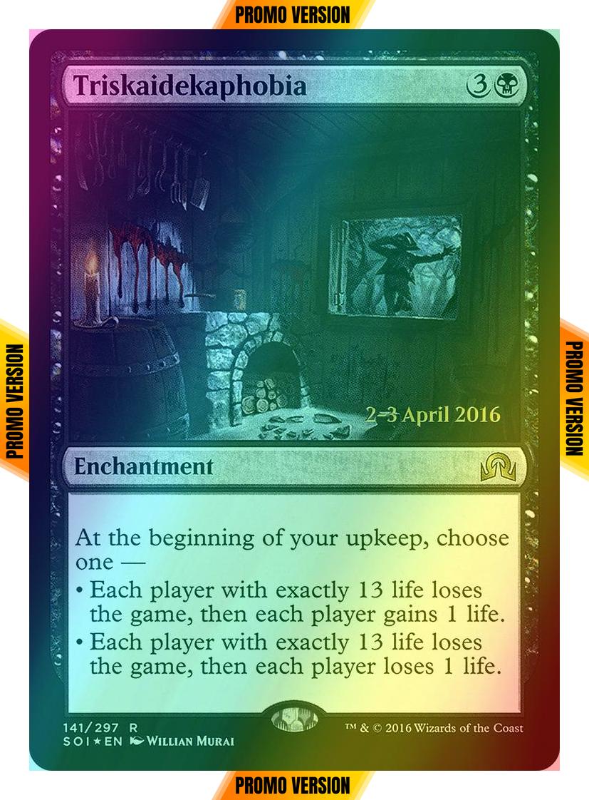 Triskaidekaphobia [141s] [Shadows over Innistrad Promos] [Foil]