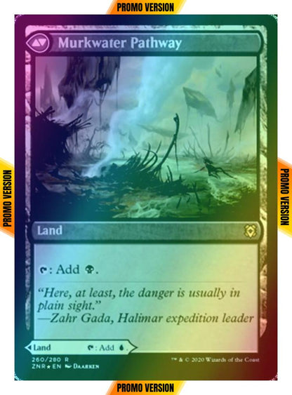 Clearwater Pathway // Murkwater Pathway [Prerelease] [260s] [Zendikar Rising Promos] [Foil]