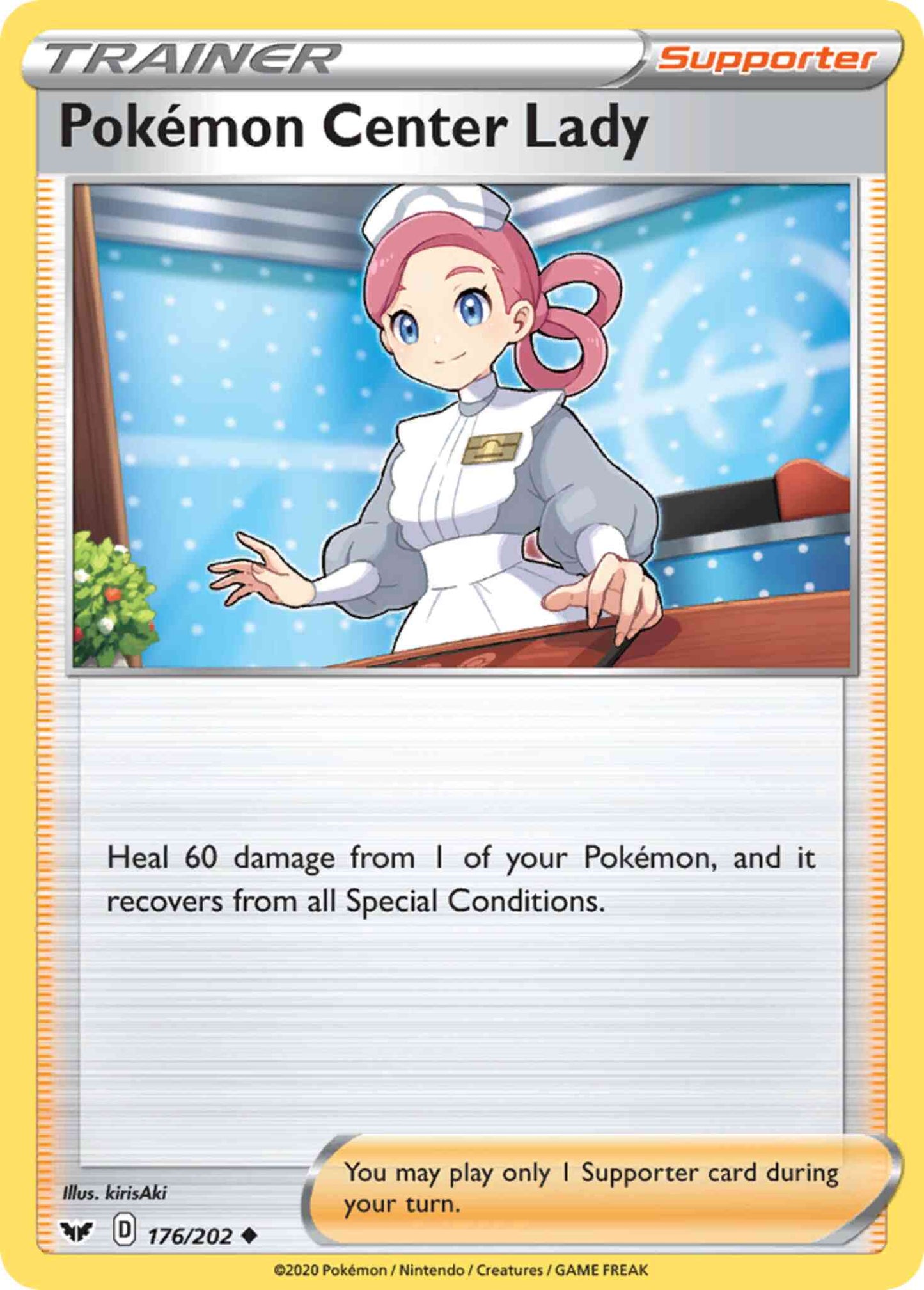 Pokémon Center Lady - 176/202 - Uncommon [swsh1-176] [Non-Holo]