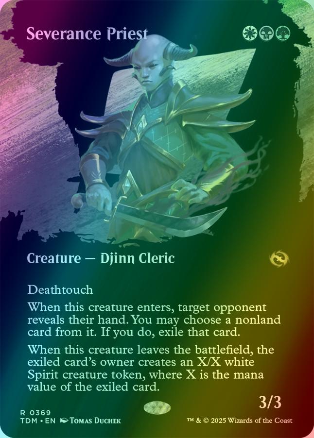 Severance Priest [369] [Borderless] [Clan] [Tarkir: Dragonstorm] [Foil]
