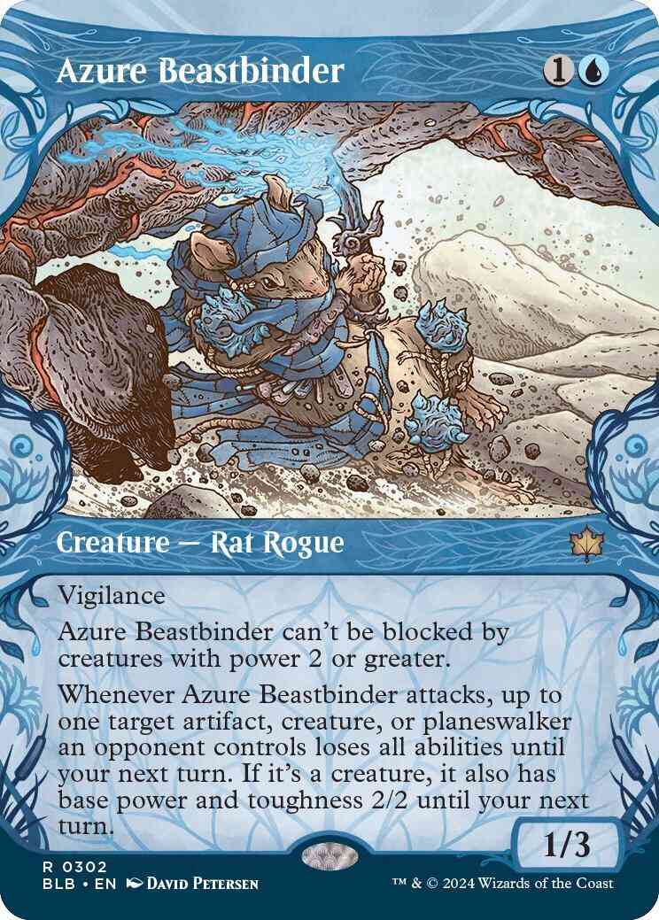 Azure Beastbinder [302] [Woodland Showcase] [Bloomburrow] [Non-Foil]