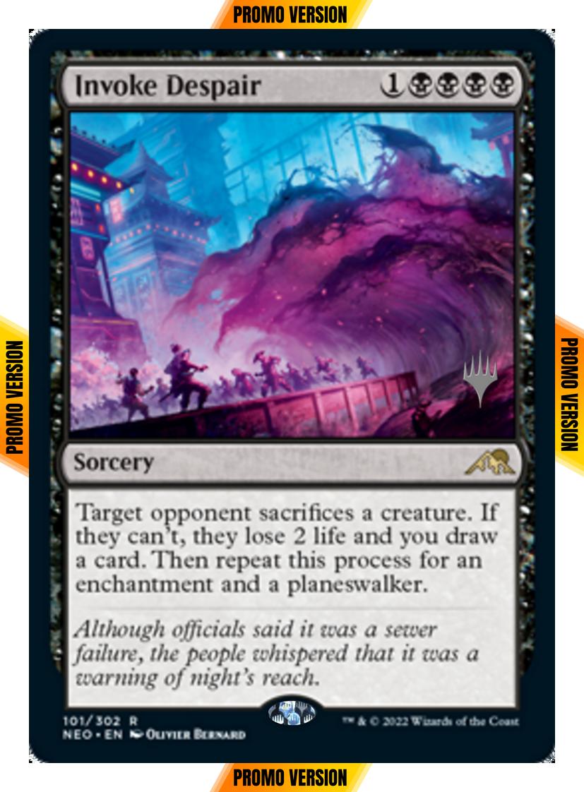 Invoke Despair [Promo Pack] [101p] [Kamigawa: Neon Dynasty: Promos] [Non-Foil]