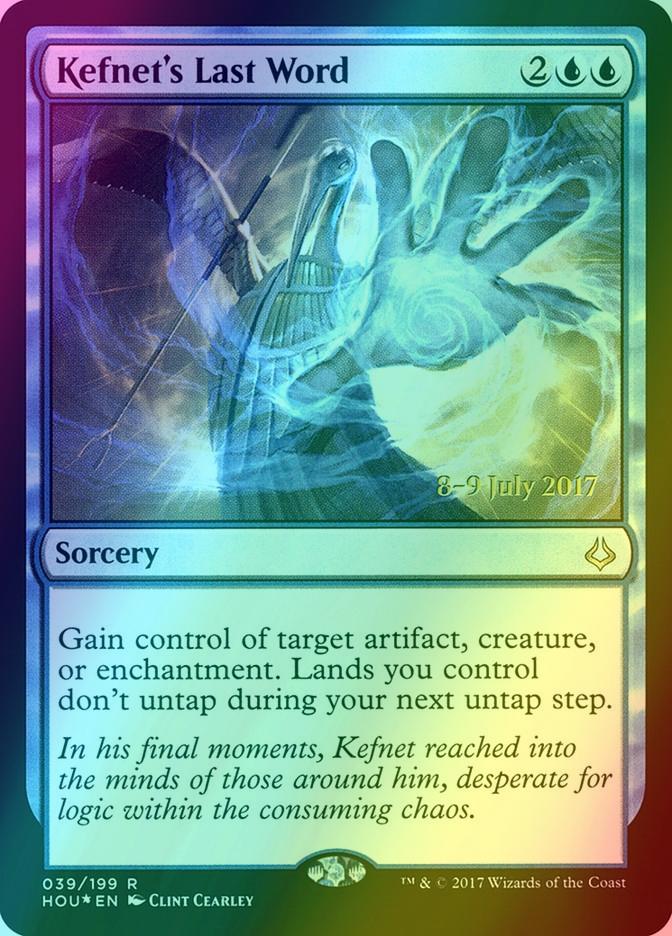 Kefnet's Last Word [39s] [Hour of Devastation Promos] [Foil]