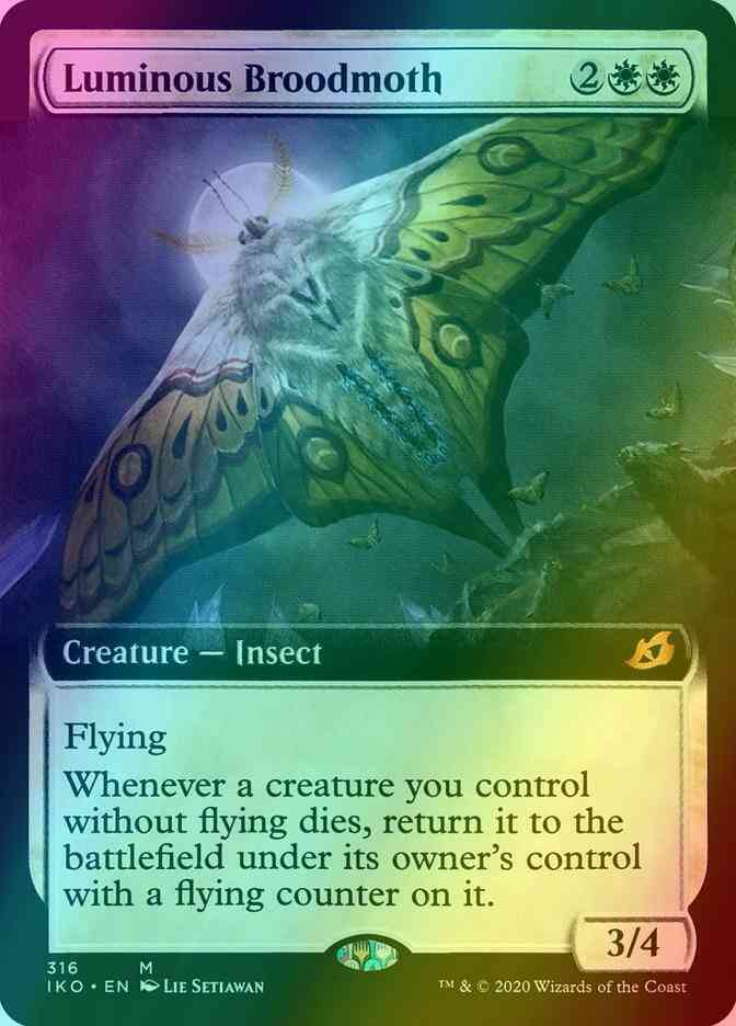 Luminous Broodmoth [316] [Extended Art] [Ikoria: Lair of Behemoths] [Foil]