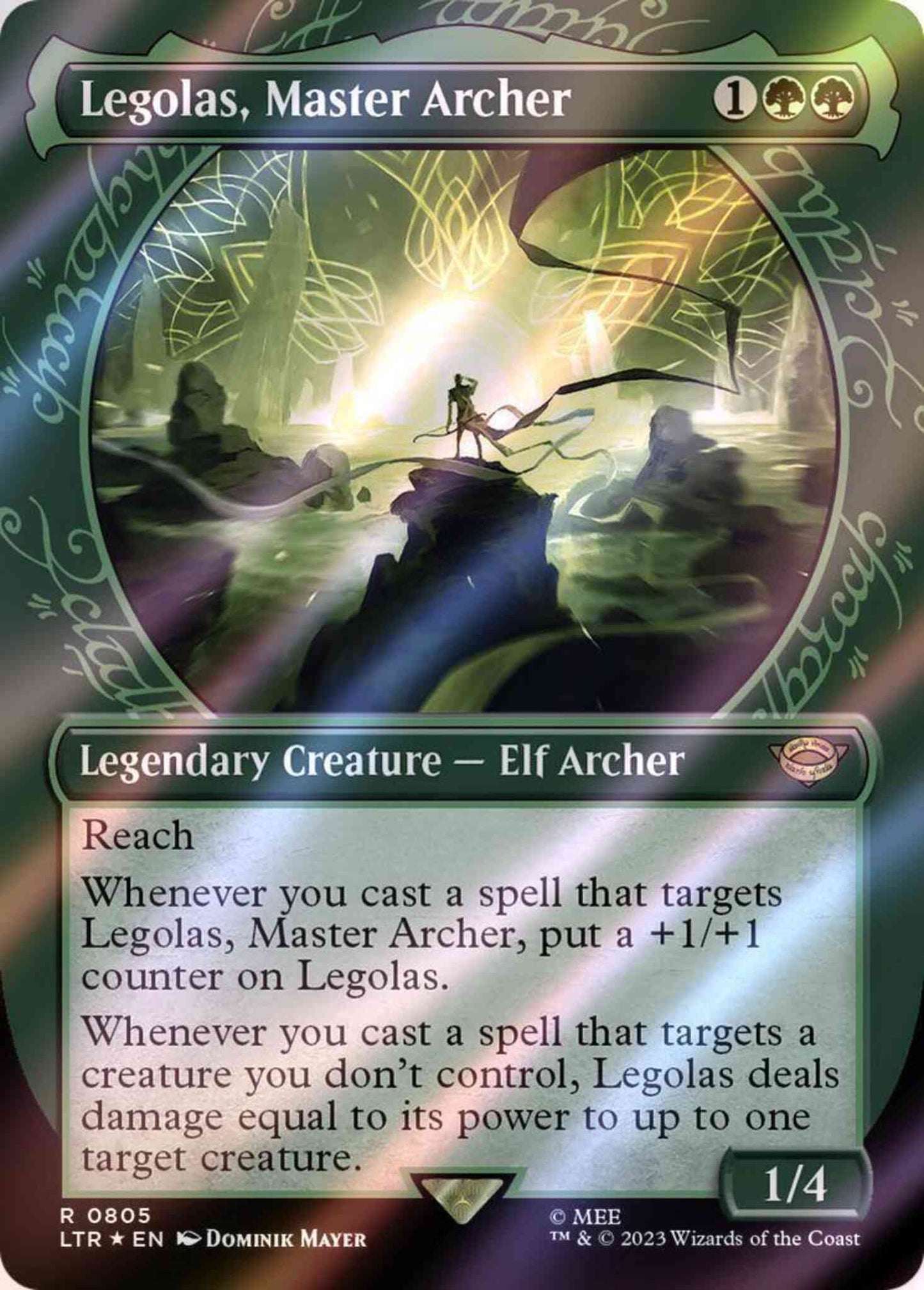 Legolas, Master Archer [805] [Ring Showcase] [The Lord of the Rings: Tales of Middle-earth] [Surge Foil]