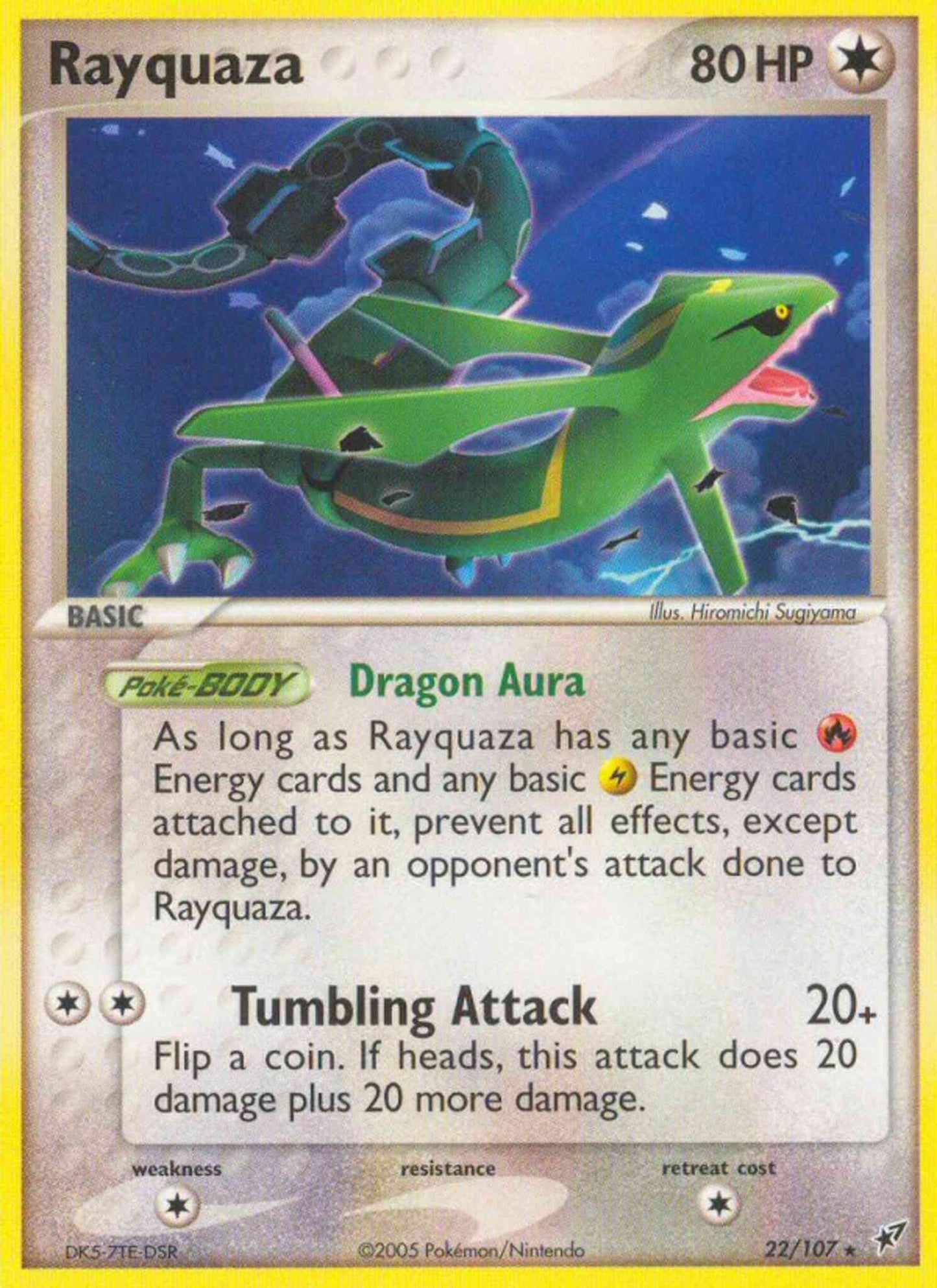 Rayquaza - 22/107 - Rare [ex8-22] [Reverse Holo]