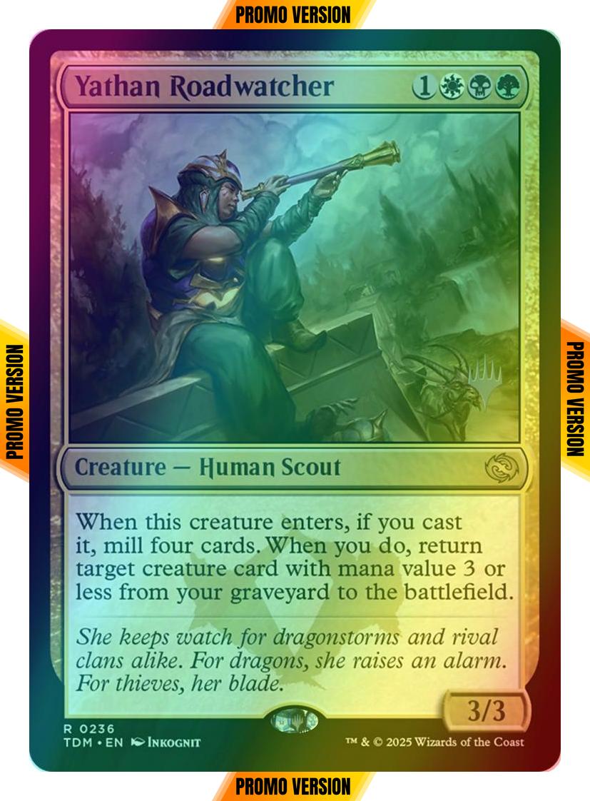 Yathan Roadwatcher [236p] [Promo Pack] [Tarkir: Dragonstorm: Promos] [Foil]