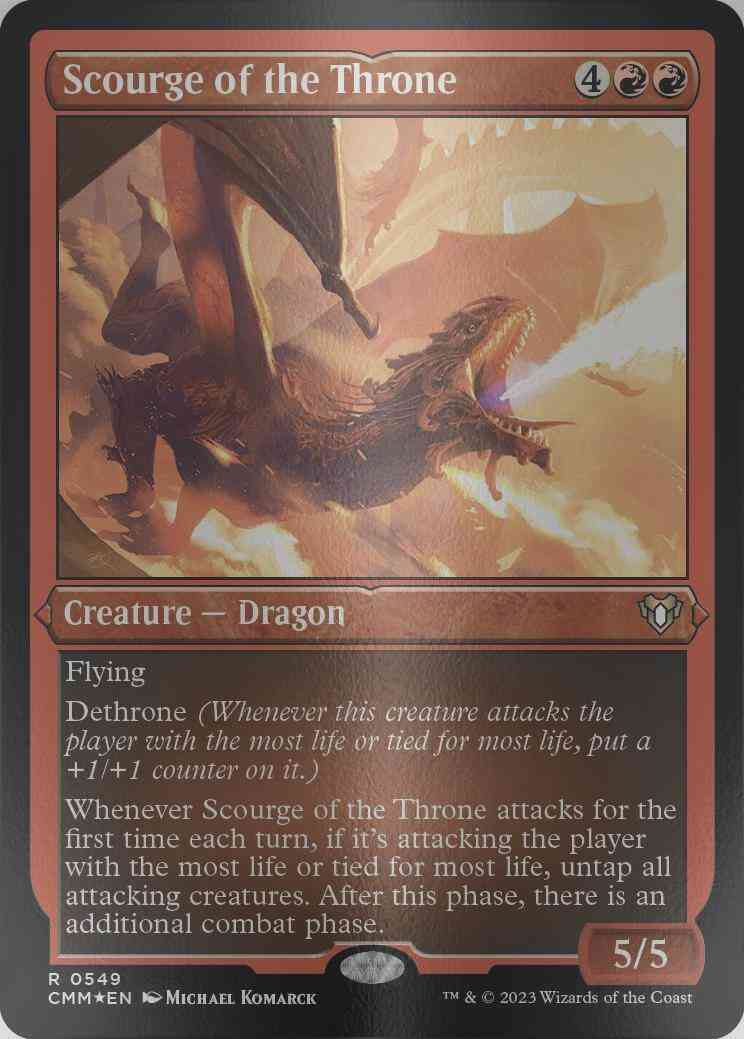 Scourge of the Throne [549] [Commander Masters] [Etched Foil]
