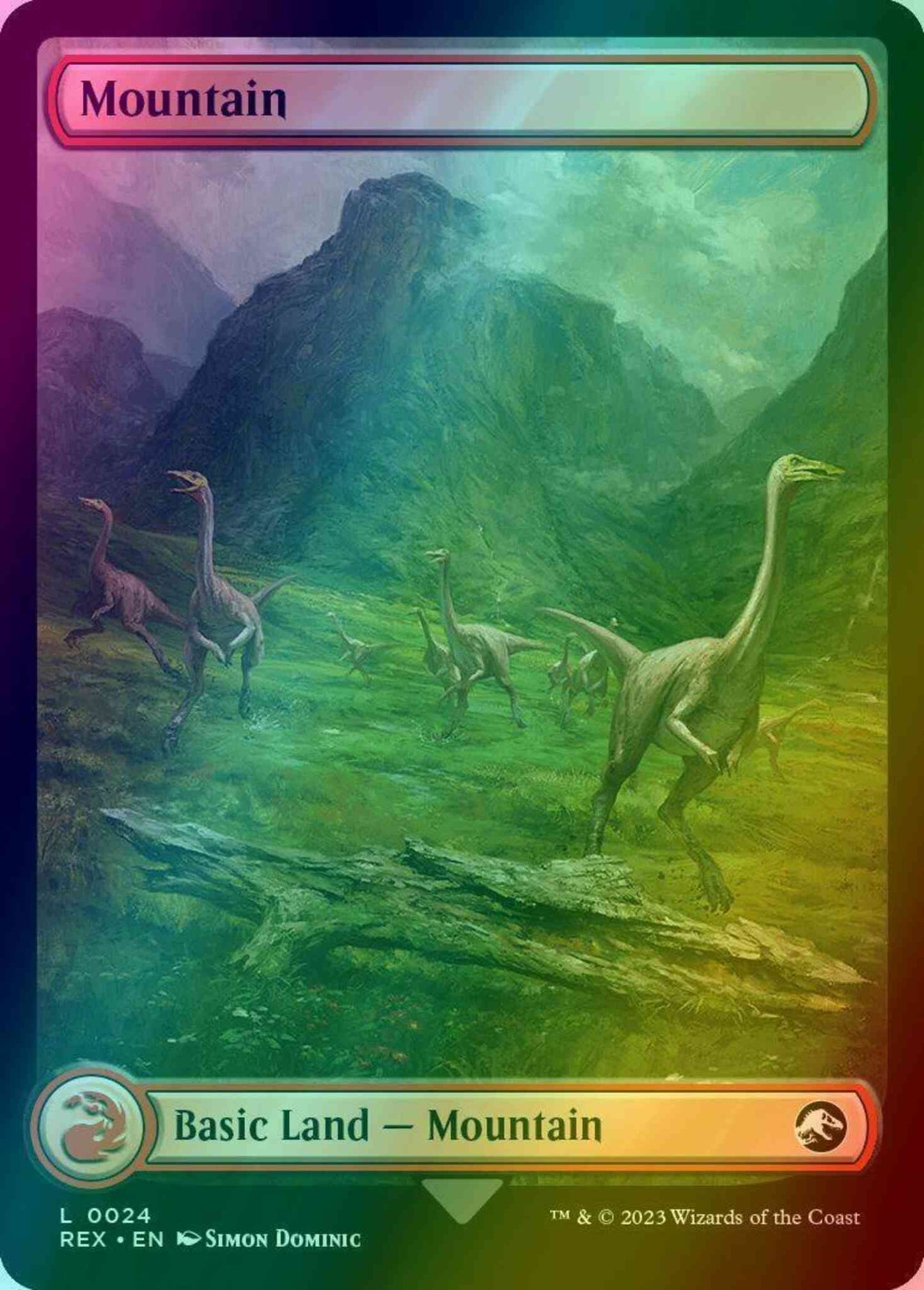 Mountain // Mountain [24] [Full Art] [Universes Beyond: Jurassic World Collection] [Foil]