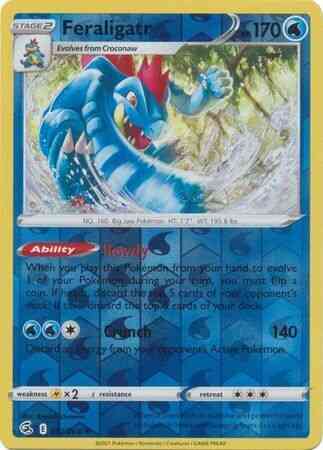Feraligatr - 057/264 - Rare Holo [SWSH8-057] [Reverse Holo]