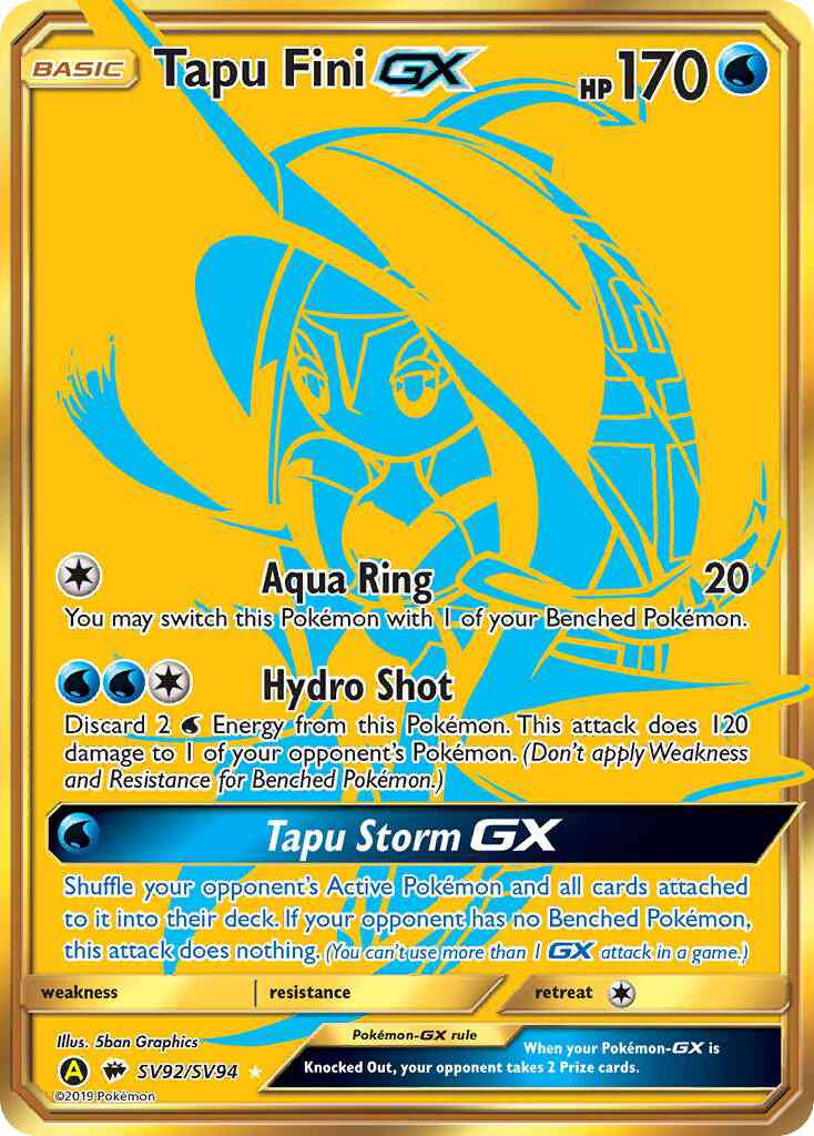 Tapu Fini-GX - SV92/SV94 - Rare Secret [sma-SV92] [Secret]