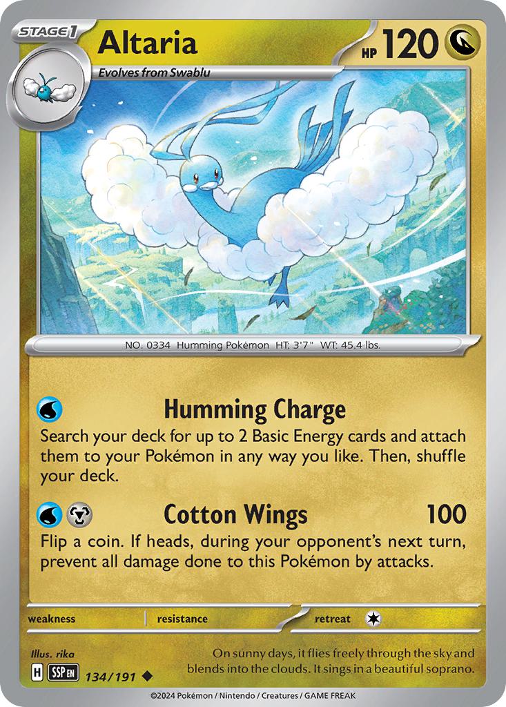 Altaria - 134/191 - Uncommon [sv08-134] [Non-Holo]