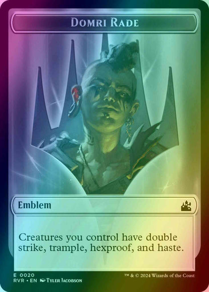 Domri Rade Emblem (20) // Saproling Token (12) [Ravnica Remastered: Tokens] [Foil]