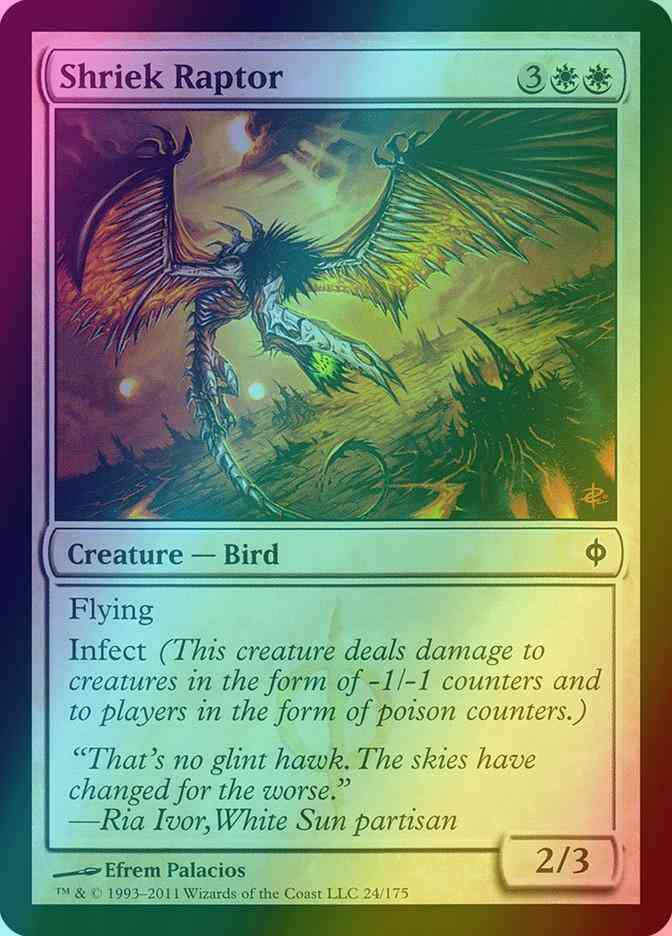 Shriek Raptor [24] [New Phyrexia] [Foil]