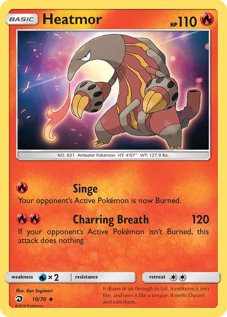Heatmor - 10/70 - Uncommon [sm75-10] [Reverse Holo]