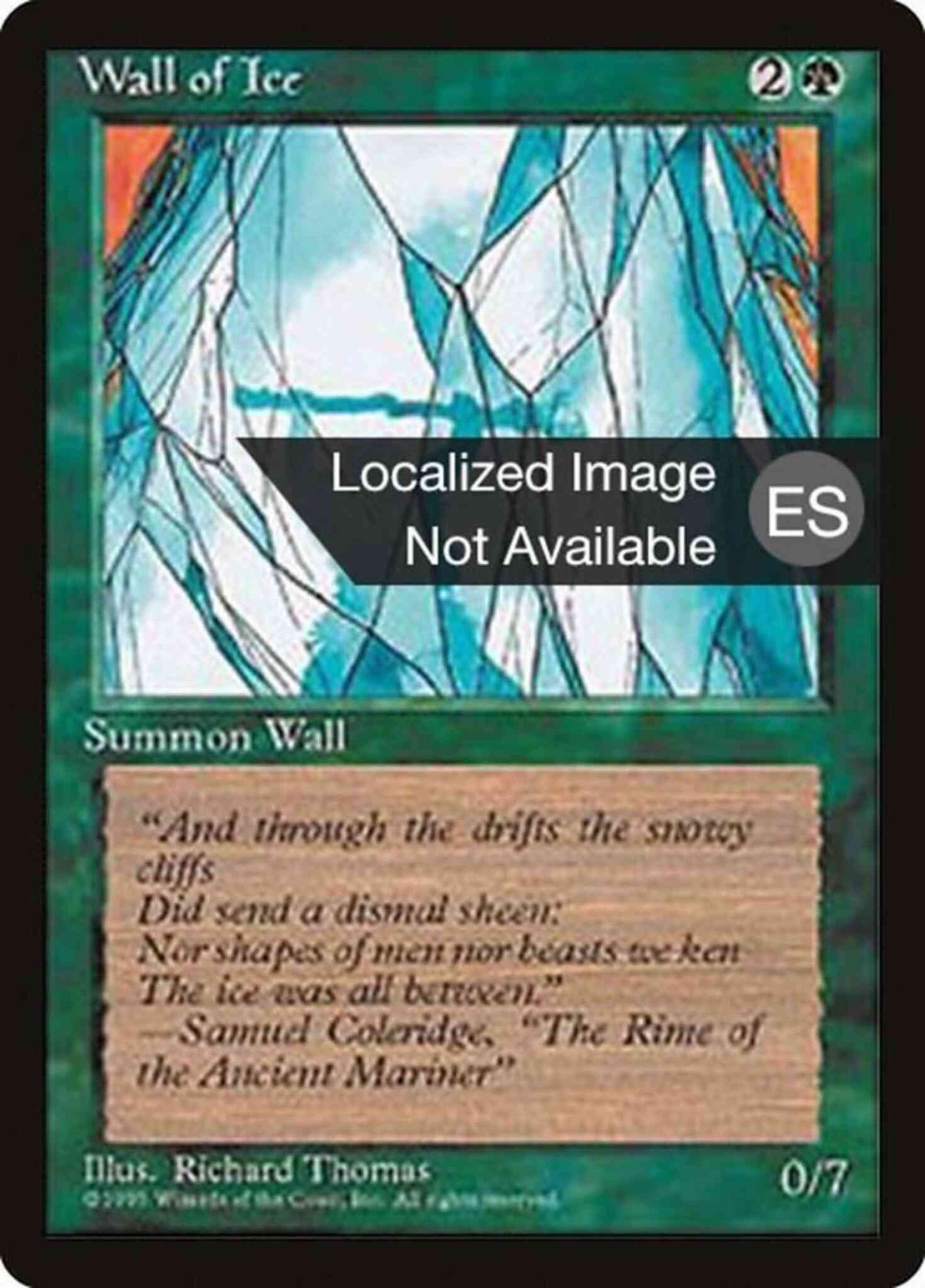 Wall of Ice - Portuguese [283] [Fourth Edition Black Border: Portuguese] [Non-Foil]