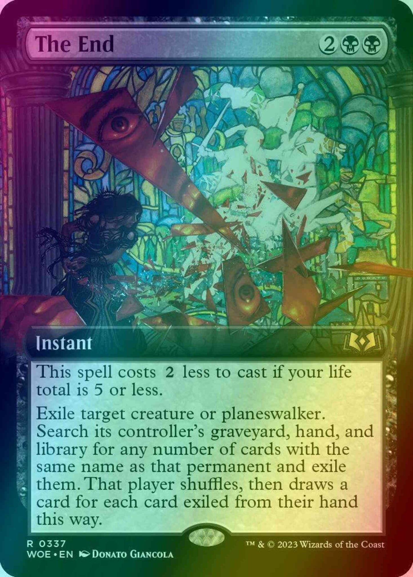 The End [337] [Extended Art] [Wilds of Eldraine] [Foil]