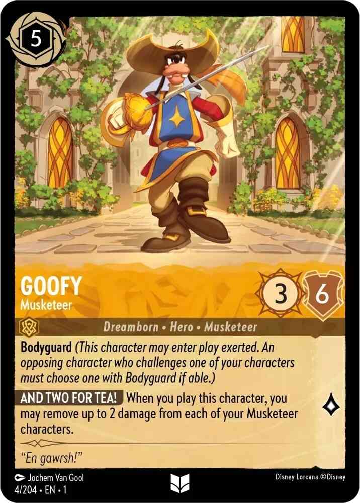 Goofy - Musketeer - 4/204 [The First Chapter] [Cold Foil]
