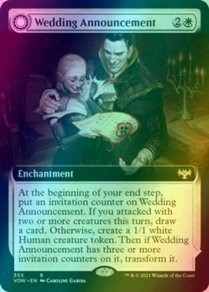 Wedding Announcement // Wedding Festivity [355] [Extended Art] [Innistrad: Crimson Vow] [Foil]
