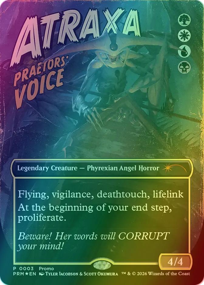 Atraxa, Praetors' Voice [10] [Borderless] [PRM-0003] [MagicFest 2026] [Foil]