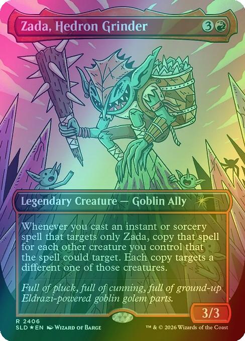 Zada, Hedron Grinder [2406] [Borderless] [Goblin Storm] [Secret Lair Drop] [Foil]