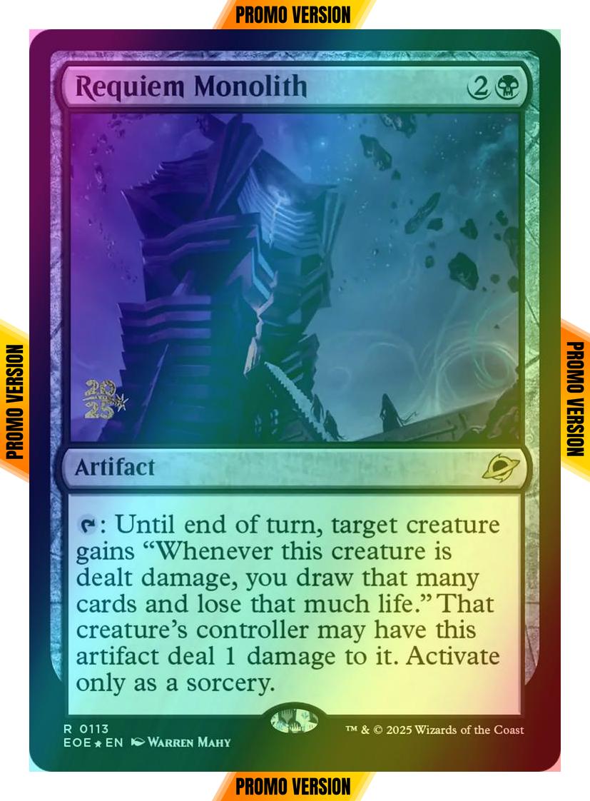 Requiem Monolith [113s] [Prerelease] [Edge of Eternities: Promos] [Foil]