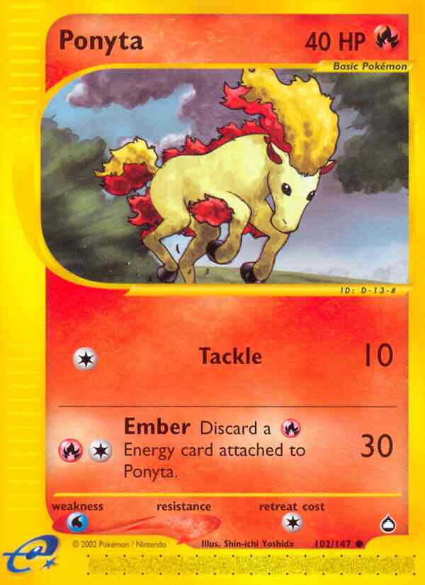 Ponyta - 102/147 - Common [ecard2-102] [Non-Holo]