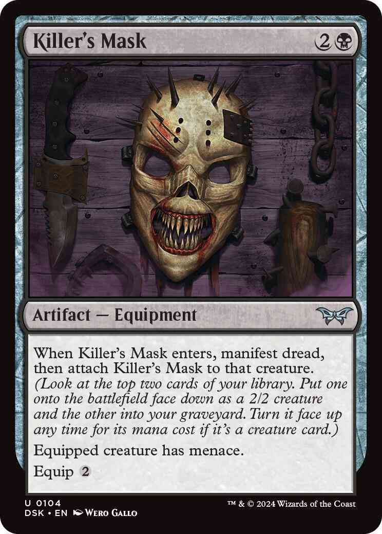 Killer's Mask [104] [Duskmourn: House of Horror] [Non-Foil]