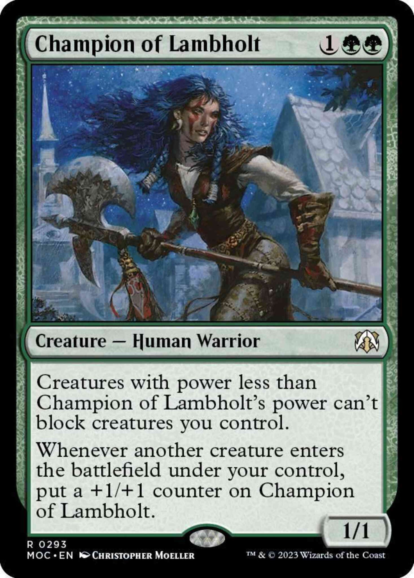 Champion of Lambholt [293] [March of the Machine: Commander] [Non-Foil]