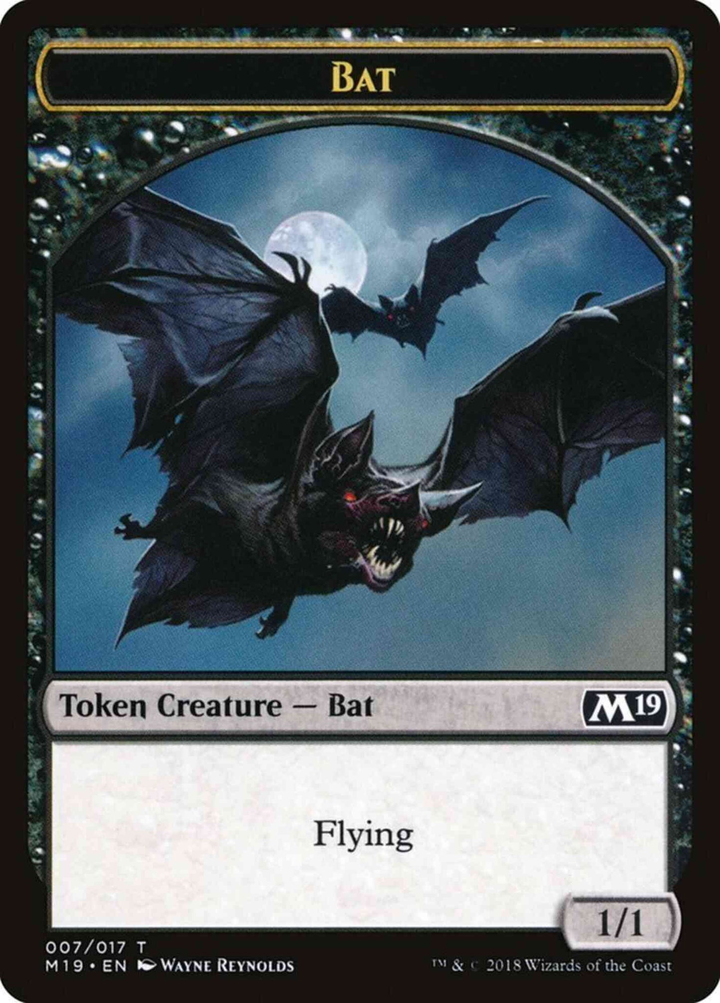 Bat Token [07] [Core Set 2019 Tokens] [Non-Foil]