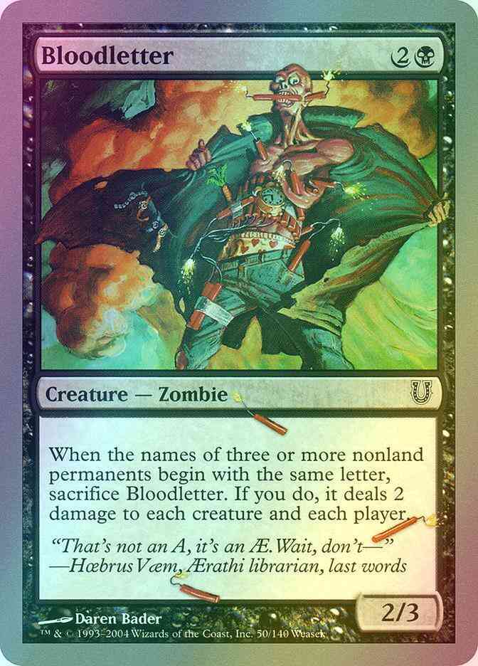 Bloodletter [50] [Unhinged] [Foil]