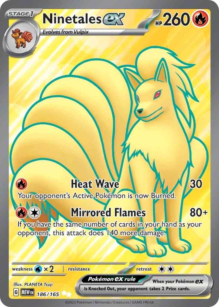 Ninetales ex - 186/165 - Ultra Rare [sv035-186] [Ultra]