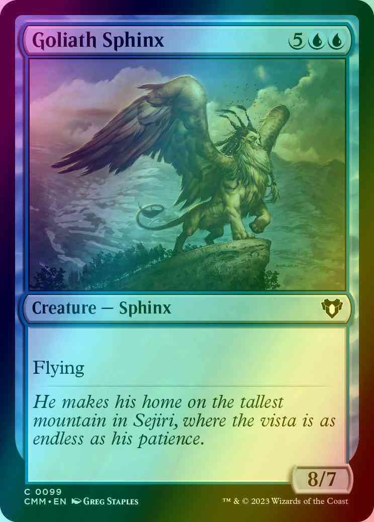 Goliath Sphinx [99] [Commander Masters] [Foil]