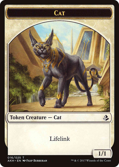 Cat Token (16) // Steadfast Sentinel Token (08) [Hour of Devastation Tokens] [Non-Foil]