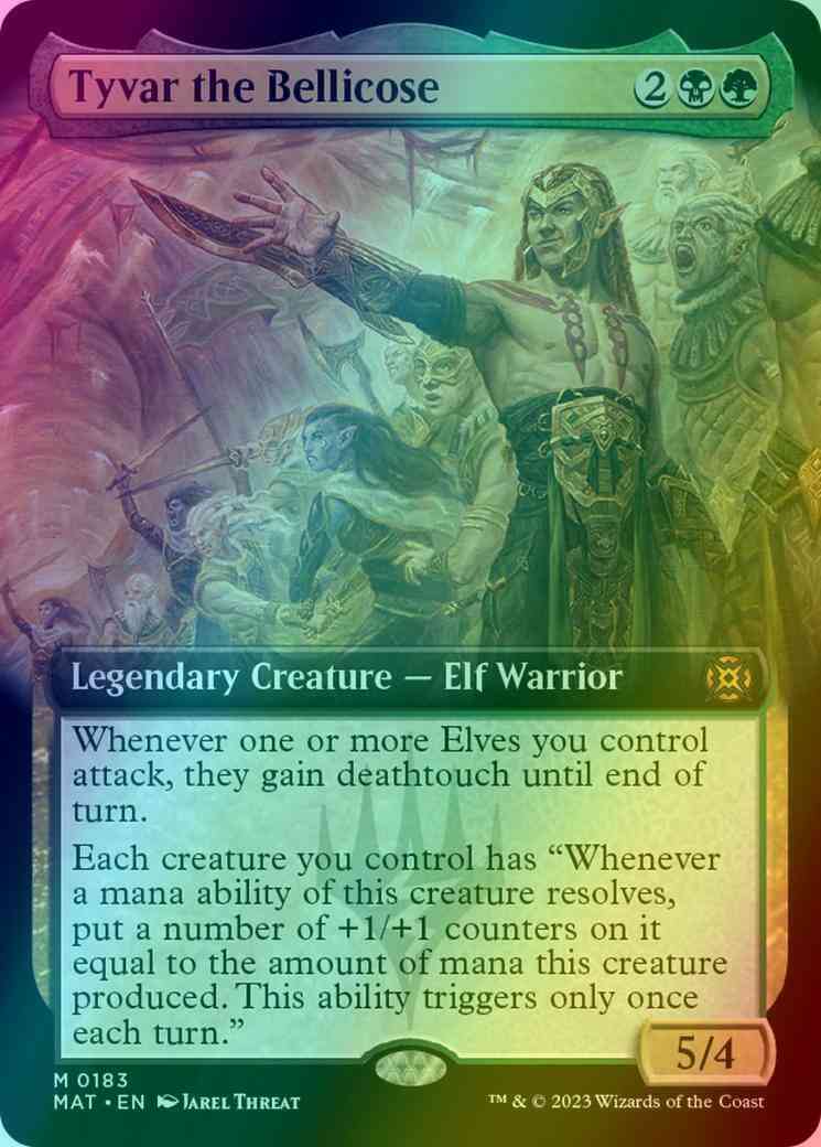 Tyvar the Bellicose [183] [Extended Art] [March of the Machine: The Aftermath] [Foil]