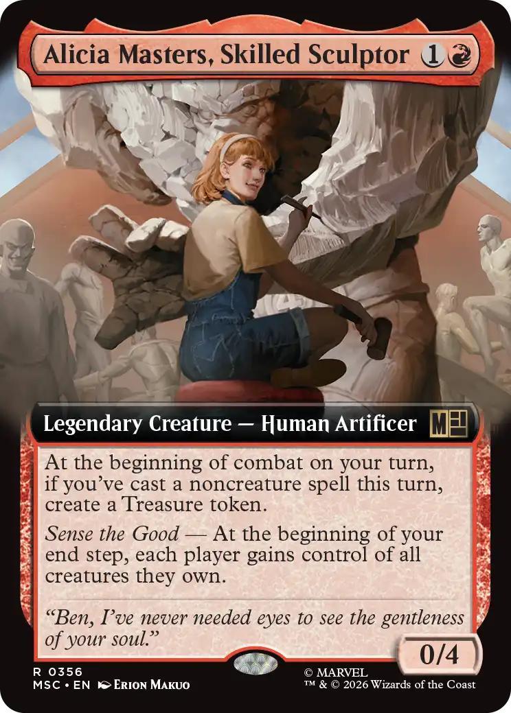 Alicia Masters, Skilled Sculptor [356] [Extended Art] [Marvel Super Heroes: Commander] [Non-Foil]