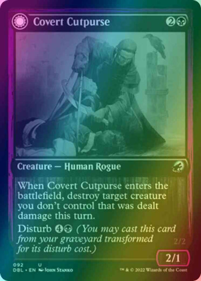 Covert Cutpurse // Covetous Geist [92] [Innistrad: Double Feature] [Foil]