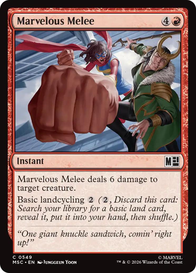Marvelous Melee [549] [Beginner Box] [Marvel Super Heroes: Commander] [Non-Foil]