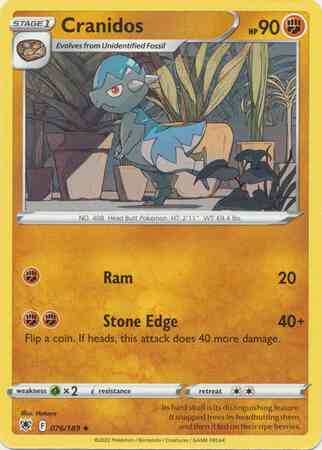 Craniados - 076/189 - Uncommon [swsh10-076] [Non-Holo]