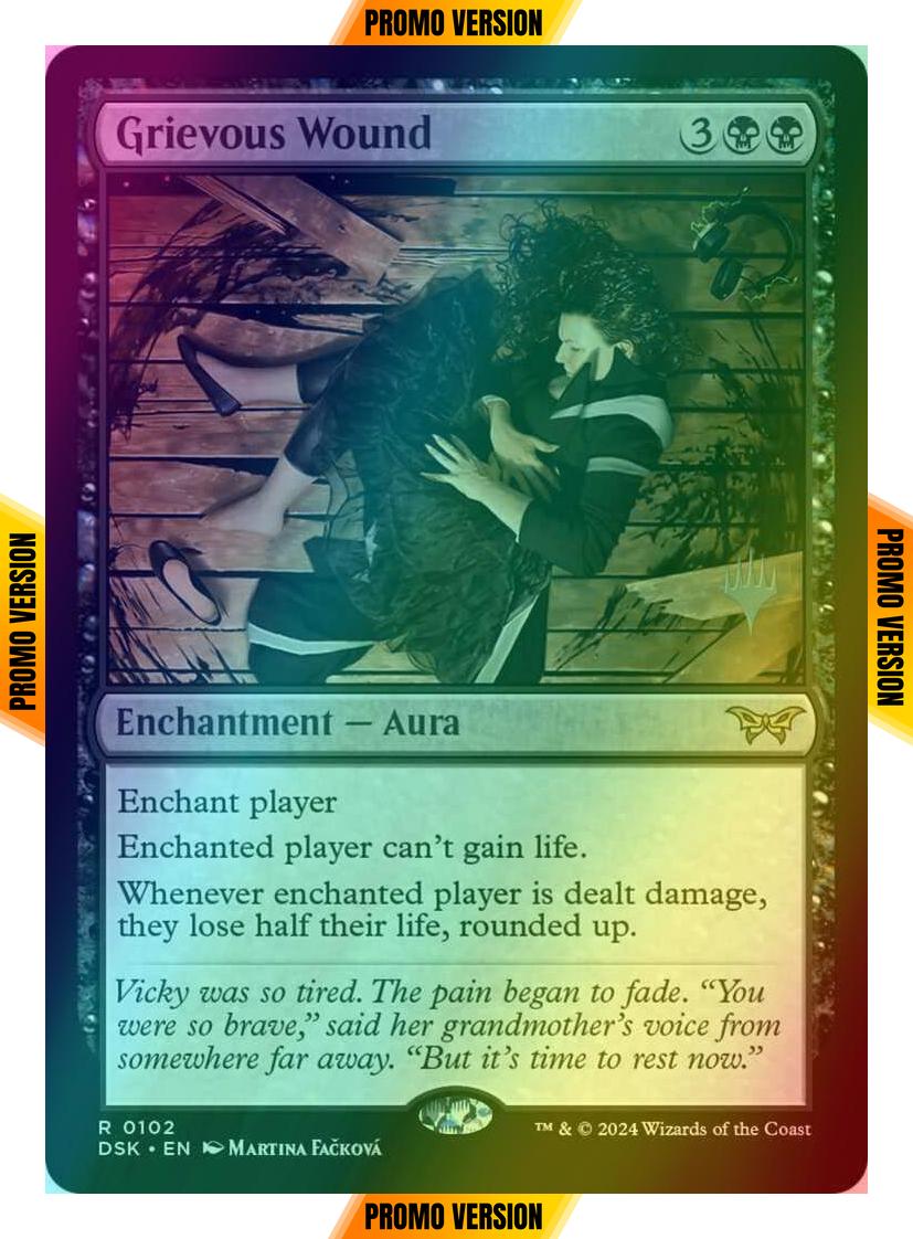 Grievous Wound [102p] [Promo Pack] [Duskmourn: House of Horror: Promos] [Foil]