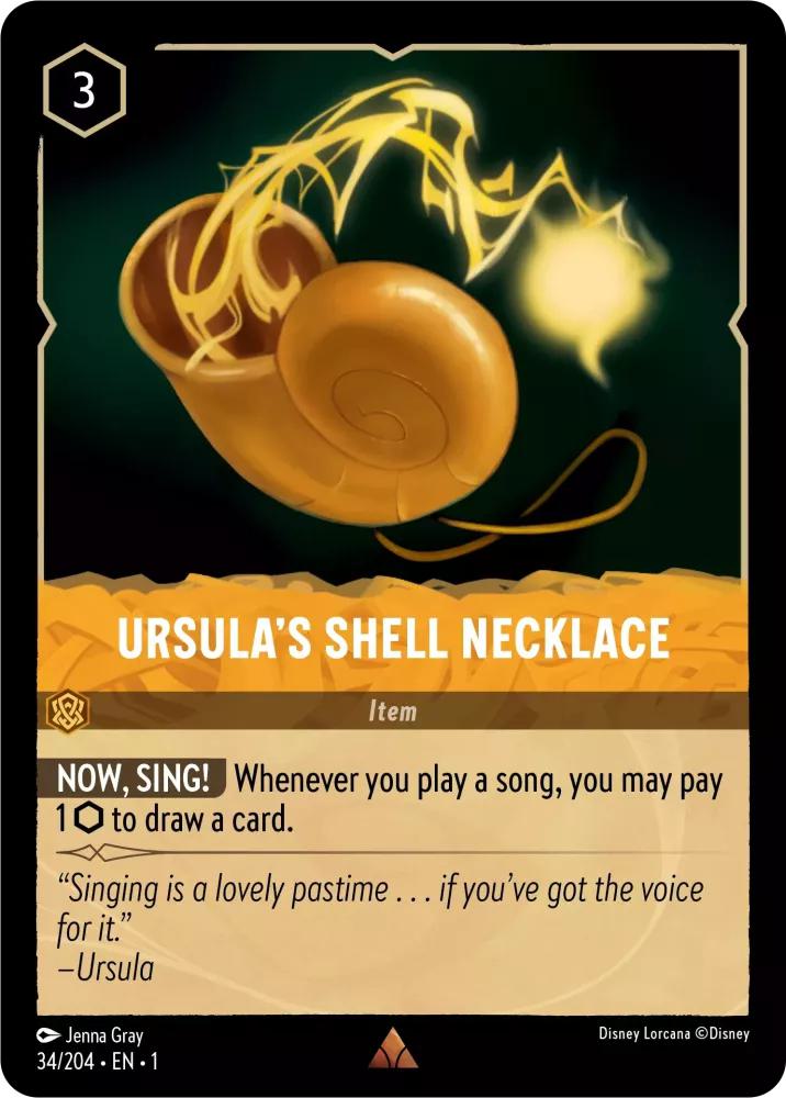 Ursula's Shell Necklace - 34/204 [The First Chapter] [Non-Foil]