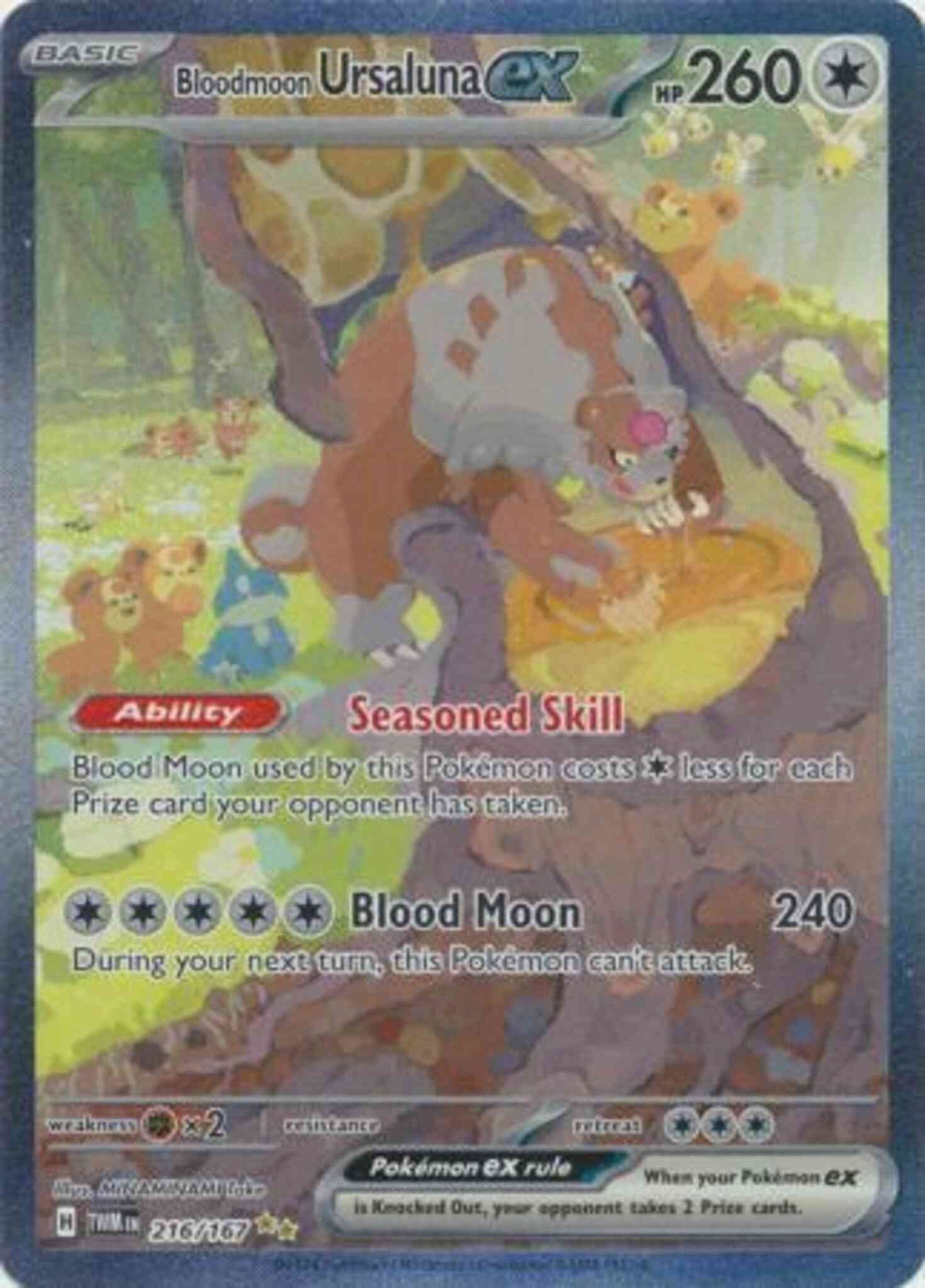 Bloodmoon Ursaluna ex - 216/167 - Special Illustration Rare [sv06-216] [Ultra]