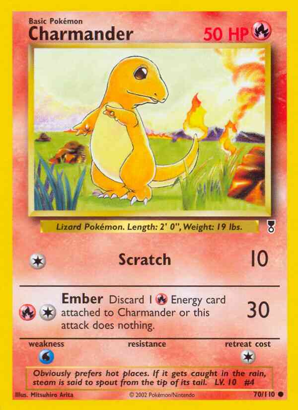 Charmander - 70/110 - Common [base6-70] [Reverse Holo]